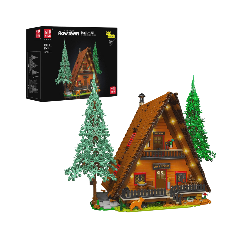 MOULD KING 16053 with 3398 Pieces Cabin In The Woods Building Blocks