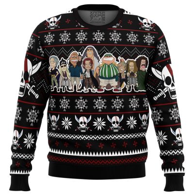 Red Hair Pirates OP Ugly Christmas Sweater FRONT mockup - Apex Legends Merch